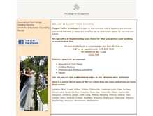 Tablet Screenshot of eleganttouchweddings.com